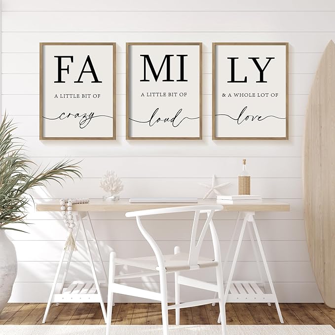 Heiple Family Wall Decor 11"x14" Framed Wooden Wall Sign for Home Decor Farmhouse Vintage Rustic Living Room Minimalist Family Wall Art (Brown, 11”x14”)