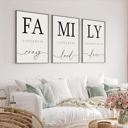 Heiple Family Wall Decor 11"x14" Framed Wooden Wall Sign for Home Decor Farmhouse Vintage Rustic Living Room Minimalist Family Wall Art (Gray, 11”x14”)