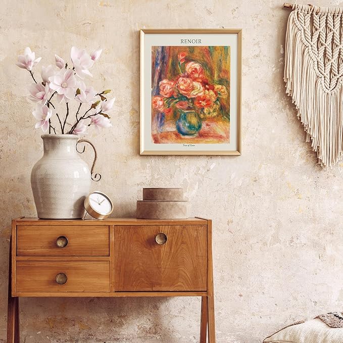 Habseligkeit William Morris Wall Art Prints, Retro Wall Decors for Room Aesthtic, Warm Posters for Bedroom Decor Aesthetic Unframed, 8x10in, Set of 6