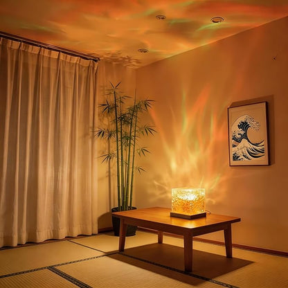 2026 New Ocean Wave Projector Light, 16 Color Touch & Remote Ocean Lamp, 3D Water Ripple LED Night Light, Romantic Ambient Lighting for Bedroom, Kids Room, Meditation, Relaxation, Home Decor