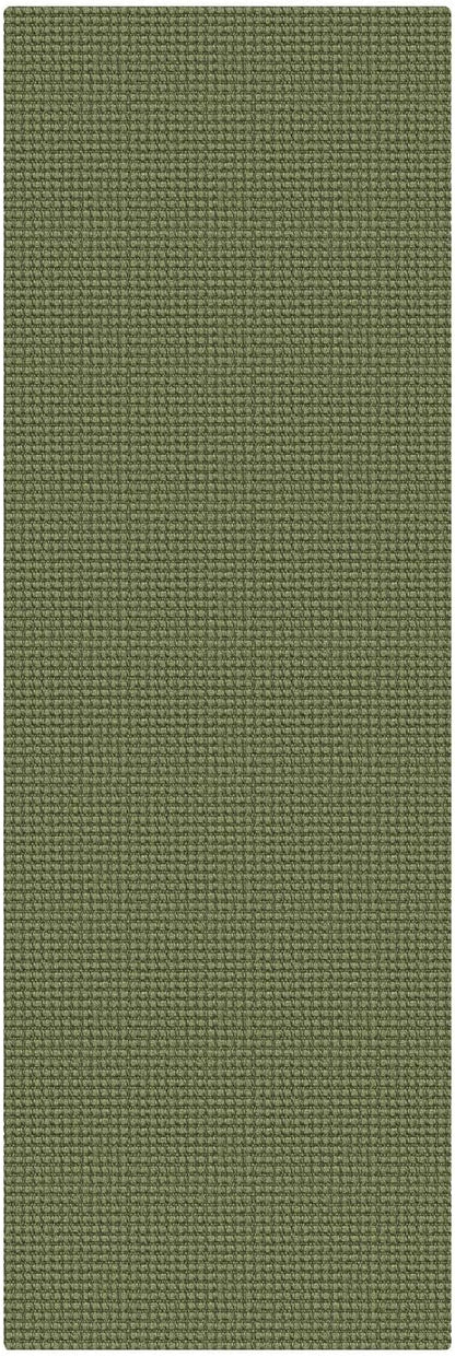 KOZYFLY Cotton 2x6 Washable Runner Rug, Non Slip Runners for Hallway, Woven Entryway Runner, Braided Floor Carpet Runner for Entry, Kitchen, Bedside, Hall, Olive Green/Earthy Green