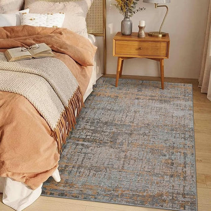 Rugxara 3x5 Washable Entryway Rug, Non Slip Boho Runner Rugs for Hallway, Entrance, Kitchen, Bathroom, Laundry Room, Soft Entryway Carpet, Throw Low Pile Retro Imitation Wool Carpet, Taupe
