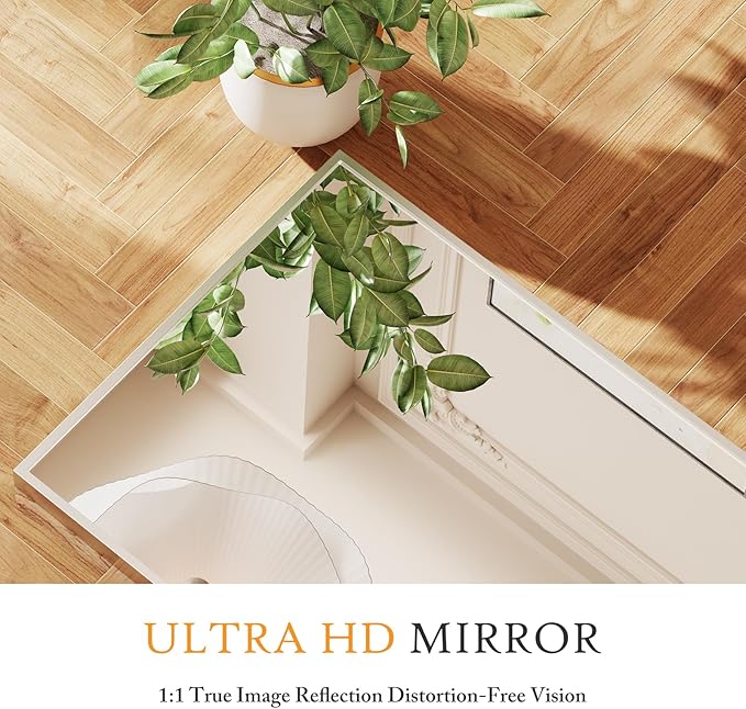 NEWBULIG Full Length Mirror, Full Body Floor Mirror with Aluminum Alloy Thin Frame, Wall or Standing Mirror for Bedroom, Living Room, Dressing Room