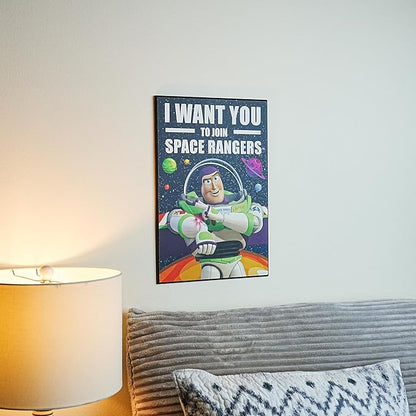 Silver Buffalo Disney Toy Story Buzz Lightyear 13 x 19 Inch Hanging Wood Wall Art