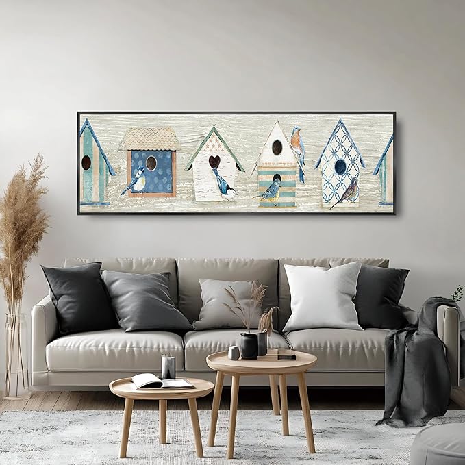 Long Narrow Vertical Wall Art for Hallway Staircase Entryway, Gray White Modern Abstract Framed Crystal Porcelain Wall Decor, Waterproof Easy Clean Artwork for Home Office Hotel Restaurant Spa 20x63 Inch