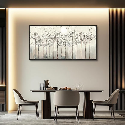 Scenery Abstract Wall Painting Framed Canvas Wall Art For Living Room Large Size Wall Decorations For Bedroom Office Wall Decor Pictures Artwork Canvas Prints Home Boho Wall Decor Black Framed