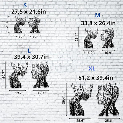 VAILLA Wood Wall Art Decor Wall Hanging Sculpture Modern Home Decoration 3 Panels Nature Wall Hangings Large Wooden Wall Arr 3D Textured Sculptures for Living Room Bedroom Office Dinnig Room (Faces 2)