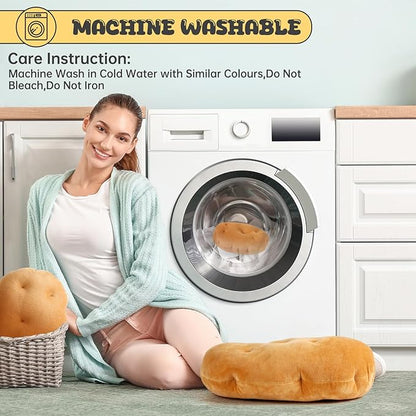 Marble Empire Potato Pillow Stuffed 3D Simulation Potato Throw Pillow Decorative Vegetable Plush Toy Soft Food Plushie(4.72inch)