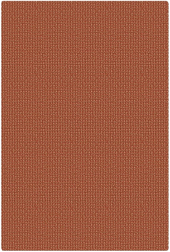 KOZYFLY Indoor Door Mat 2x3 ft Small Area Rugs Washable Front Door Mat Non Slip Rubber Backed Entryway Rug Cotton Entrance Doormat for Front Porch Kitchen Bedroom, Burnt Orange/Tan