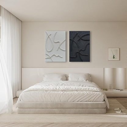 NANKAI Art Hand-Painted Abstract Art Oil Painting Contemporary Minimalist Home Wall Decoration Painting 36x24 Inch x 2