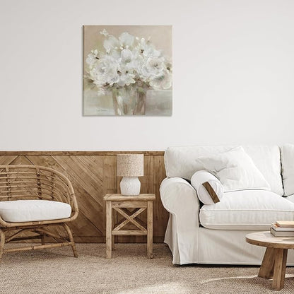 Stupell Industries 'Neutral White Flower Bundle', Canvas Art, 30 x 30 Inches, Easy to Hang and Sturdy, Made in USA, by Carol Robinson