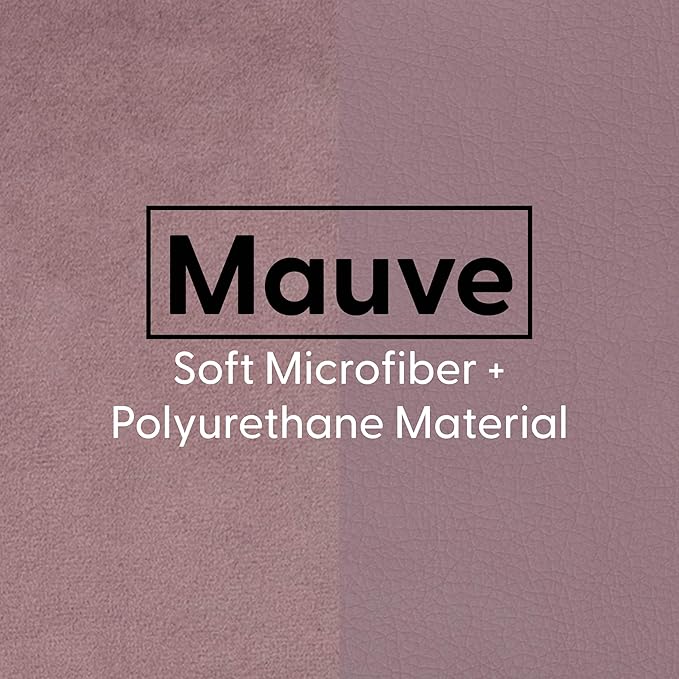 FDP 16" x 24" Velvet and Vinyl Rectangle Lumbar Pillow Set with Piping Decorative Throw Pillow for Home Dcor in Living Room, Bedroom or Lounge (2-Pack) - Mauve, 15173-112