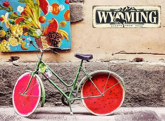 Wyoming Sign, America State Name Vintage Metal Tin Sign, Wall Decor for Office/Home/Classroom - Decor Gift Ideas for Women Men Friends 4x16 Inches