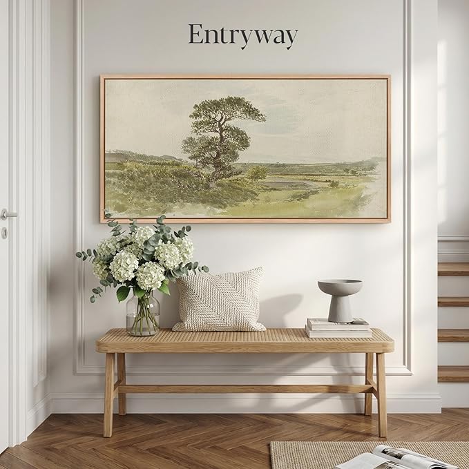 Bzstyleart Large Wood Framed Wall Art Room Aesthetic