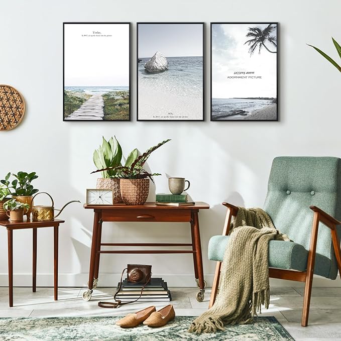 Golden State Art, Gallery Wall Frame Set of 6 - Black 13x19 Aluminum Photo Frames with Mat for 11x17 Pictures - 13 x 19 inch Metal Frame with Real Glass Cover - Elegant Home or Office Decor