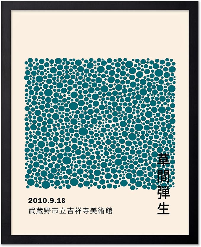 Poster Master Vintage Poster - Retro Pop Art Print - Gift for Artist, Friend - Infinity Dots, Japanese, Polka, Modern, Abstract - Wall Decor for Home, Office, 24x32 Unframed Wall Art