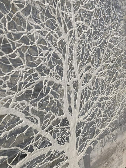 Yihui Arts Abstract Trees Painting Canvas Prints Wall Art Decor Framed - Large Modern Giclee Art Print on Canvas Ready to Hang for Home and Office Wall Decoration with Textured Boho