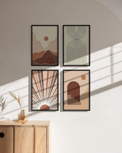 HAUS AND HUES Standalone Black Oak Frames Set of 9-11x17