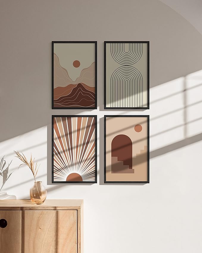 Haus and Hues 11x17 Black Oak Wood Picture Frames Set of 15 - Premium Bulk Picture Frames 11x17 Bundle - Elegant Gallery Wall Frame Set for Posters, Art Display - Ideal for Wall Decor in Home & Office