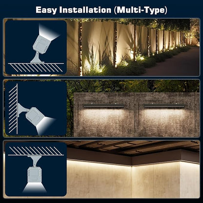 Smart LED Light Bar 20" – WiFi App & Remote Controlled RGB Wall Washer, 2700K-6500K Tunable White, 100% Dimmable IP65 Waterproof Outdoor Light Fixture, Voice Control, for Patio Garden Stage