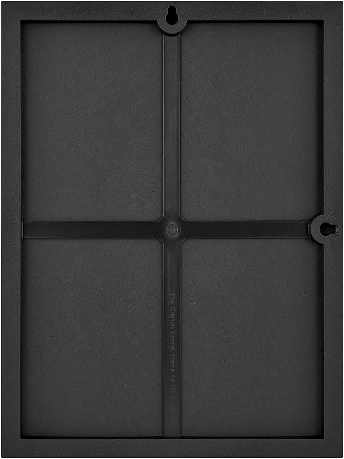 MCS Format 9x12 Picture Frame Black, Gallery Wall Vertical & Horizontal Wall Hanging Picture Frame for Photos & Art Prints (6-Pack)