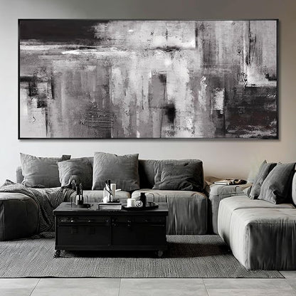 XIANSHOU Graffiti Wall Art Abstract Canvas Picture Contemporary Photo Prints 40"x86" Large Posters for Living Room Office Artwork