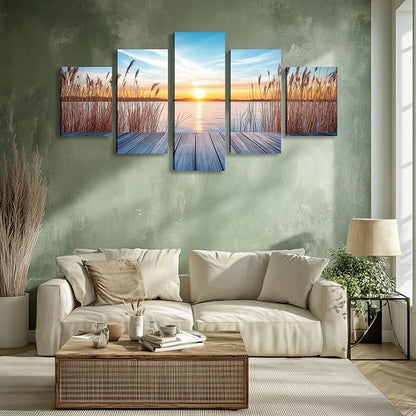 Landscape Framed Wall Art for Living Room Large Canvas Wall Art for Bedroom Scenery Office Wall Decor Wall Pictures Artwork Paintings Canvas Art Prints Home Decorations - 50" W x 24" H