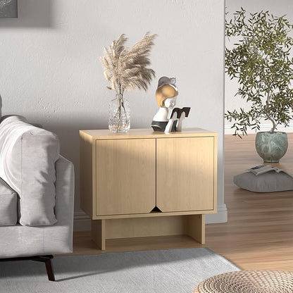 Lab Cosi Modular TV Stand for 100-Inch TV,Modern 4pcs Storage Sideboards,Bookcase,End Table,Nightstand,Buffet Cabinets,Coffee Table for Living Room,Dining Room,Bedroom, Natural