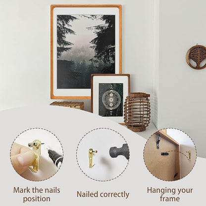 16x20 Picture Frame with Mat for 11x14, Natural Teak Wood Handcrafted Rounded Corner with Plexiglass, Vertical or Horizontal Display Photo Gallery Poster Wall Mounting Frame
