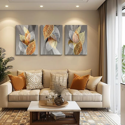 hyidecorart Canvas Wall Art For Living Room Large Wall Decor For Bedroom Modern Office Abstract Wall Decorations Leaves Paintings Farmhouse Pictures Artwork Bathroom Kitchen Aesthetic Home Decor 20x28