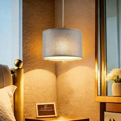 2pcs Plug in Pendant Light, Hanging Lamp with RGB Smart Bulb, Hanging Lights with Plug in Cord Hanging Lights for Bedroom Kitchen Living Dining Room Light Fixture