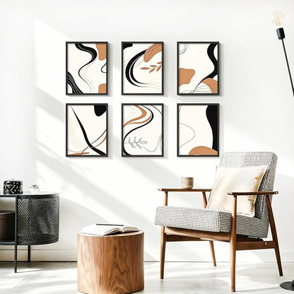 Picrit 8.5 by 11 Picture Frame Set of 12, Wall Gallery 8.5 x 11 Photo Frames without Mat, Multi Photo Display for Home Decor, Black