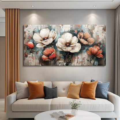 FUHAIHUA Canvas Wall Decor For Bedroom Wall Art For Living Room Office Decorations Boho Wall Paintings Flowers Landscape Pictures Artwork Aesthetic Posters kitchen Home Decor Ready To Hang 20x40 In
