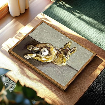 Framed Vintage Easter Bunny Wall Art, Cute Rabbit Pictures Wall Decor, Rustic Farmhouse Animal Paintings Canvas Prints Cottagecore Home Decor for Living Room Nursery Bedroom 16x24 inch