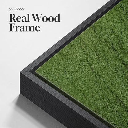 Long Narrow Framed Sage Green Vertical Abstract Wall Art Set, 2 Piece Modern Canvas Prints Paintings Artwork for Walls, Green Minimalist Pictures for Hallway Entryway Living Room Bedroom Wall Decor