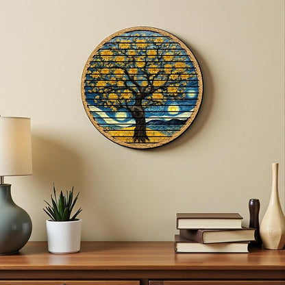 Tree Of Life, Carved Wood Wall Art, 3D Wall Decor, Home Decor, Housewarming Gift, Wall Hangings, Round Wall Art, Wooden Wall Decor,Home Art, Home Decor