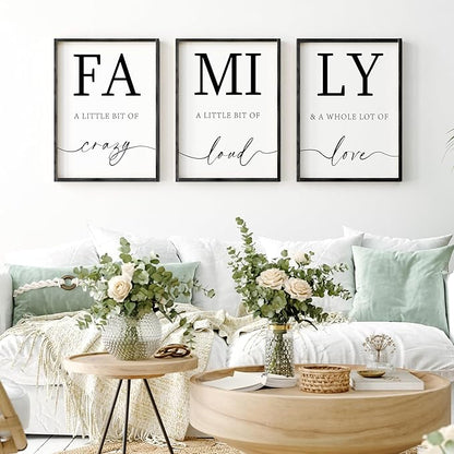 Heiple Family Wall Decor 11"x14" Framed Wooden Wall Sign for Home Decor Farmhouse Vintage Rustic Living Room Minimalist Family Wall Art (Black, 11”x14”)