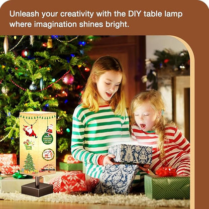 aooshine Brown Small Table Lamp - Bedside Lamp for Bedroom, Minimalist Nightstand Lamp with Square Shade, Desk Lamp for Kids Room