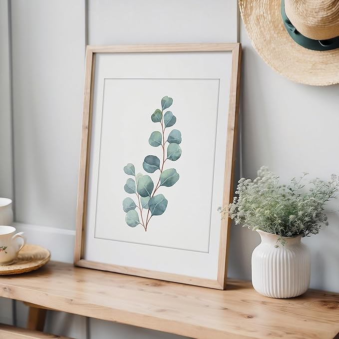 Botanical Prints Wall Art - Eucalyptus Leave - (Set of 6) Art Print - 11x14 (Unframed) | Refresh Your Space with Nature's Elegance | Elevate Your Room Decor with Timeless Greenery| Home Decor