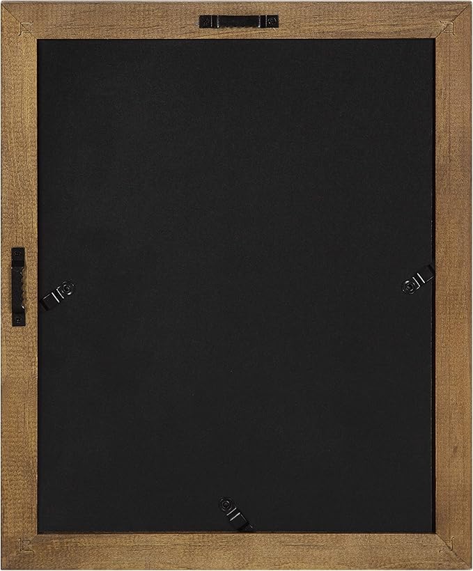 Kate and Laurel Bordeaux Gallery Wall Frame Kit, Set of 10 with Assorted Size Frames in Natural Rustic Finish