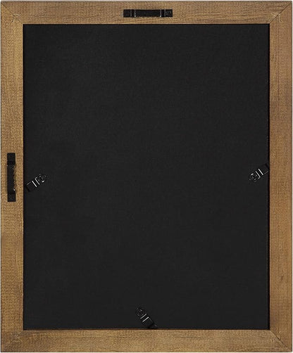 Kate and Laurel Bordeaux Gallery Wall Frame Kit, Set of 10 with Assorted Size Frames in Natural Rustic Finish