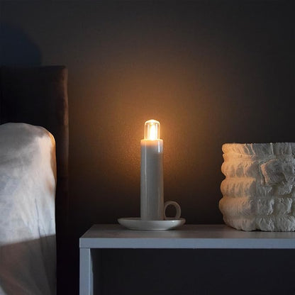 Suck UK Candle Lamp - LED Lamp - Wee Willie Winkie - Cordless Bedside Night Light - Table Lighting - Candlestick Light with Torch - Dimmable Touch Control - Rechargeable Portable Battery USB-C