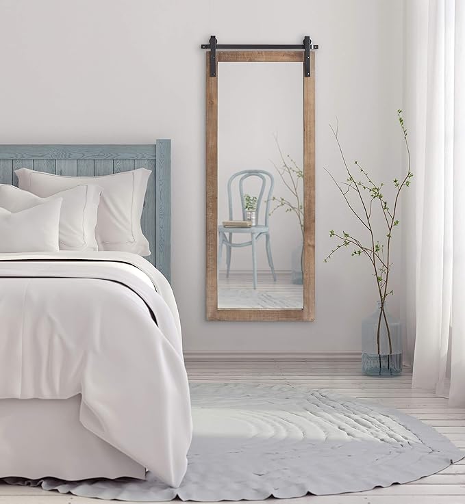 Kate and Laurel Cates Farmhouse Wall Mirror