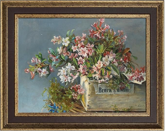 Antique Frame for 8x10 Canvas Paintings, No Front & Back,1.7" Wide Vintage Picture Frames For Baroque Victorian Wall Art Prints Class Artwork Designer, Home Office Gallery Decor (Gold Brown)