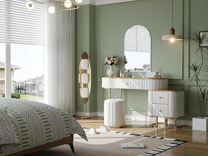 Frameless Bathroom Mirror, 24" x 36" Arched Vanity Mirror for wall Beveled, Arch Wall Mounted Bathroom Mirrors for Over Sink, Hallway, Living Room, Bedroom