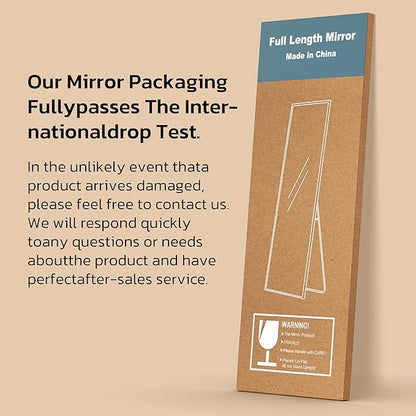 Full Length Mirror with Lights, 71" x 26" LED Floor Mirror, Full Body Dressing Standing Mirrors with Dimming & 3 Color Lighting, Hanging Mounted Mirrors for Living Room Bedroom Cloakroom
