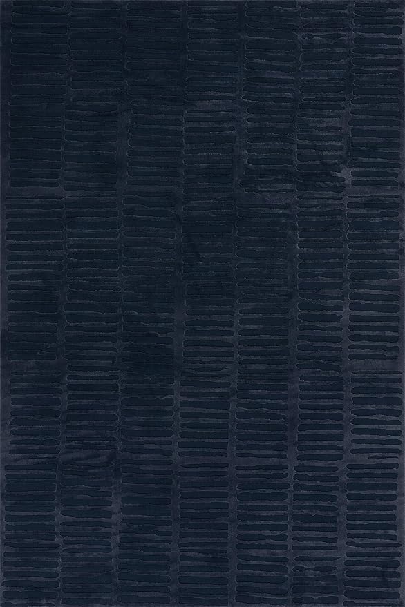 Nuloom Kailani Abstract 7' x 9' Machine Washable Area Rug for Living Room Bedroom Dining Room, Blue