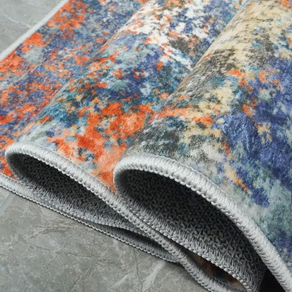 RUUGME 5X7 Area Rug Colorful - Modern Abstract Washable Area Rugs for Living Room Non-Slip Carpet for Bedroom Nursery Office - Soft Low Pile Stain Resistance Floor Mat for Home Decor (5x7 Colorful)