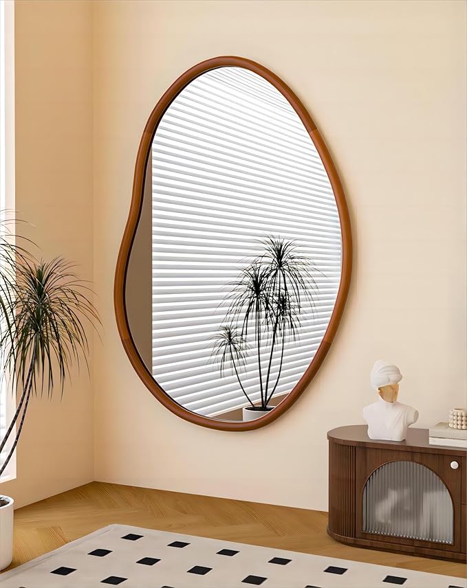 Irregular Wall Mirror Decorative Asymmetrical Mirror Abstract 43x30 inch