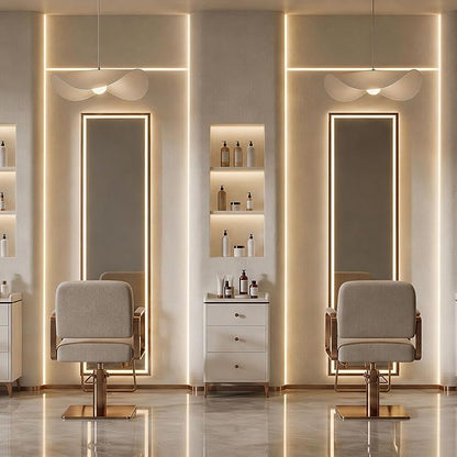Full Length Mirror with LED Lights, 60"x16"Floor Mirror with Dimming & 3 Color Lighting, Free Standing Floor Mirrors, Lighted Full Body Mirrors for Bedroom, Dressing Room, Cloakroom